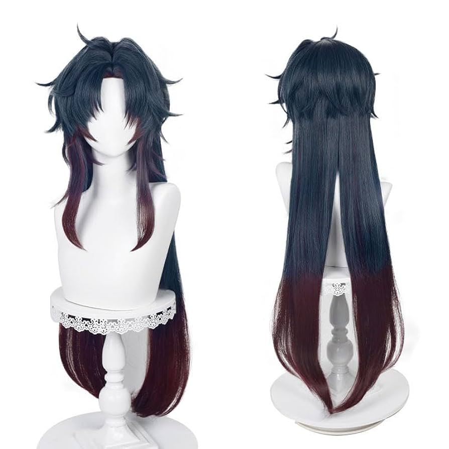 刃 崩壊スターレイル ウィッグ コスプレ Amazon.co.jp: RyuuCos 崩壊：スターレイル 刃 やいば ウィッグ